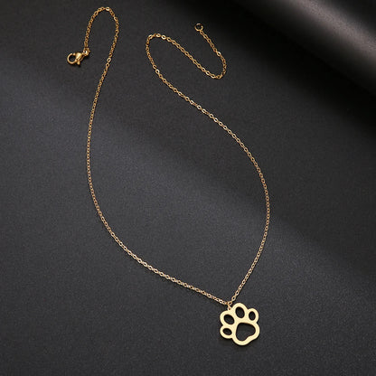 Schöne Hundefußabdruck-Halskette Anhänger | Ihre Liebe für Haustiere im Stil (1+1 GRATIS)