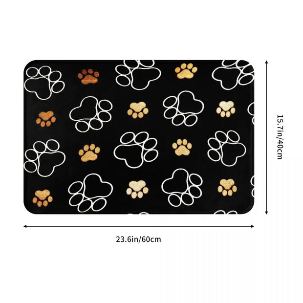 Bedruckte Fußmatte mit Katzenpfotendesign | Stil und Komfort in Ihrem Zuhause